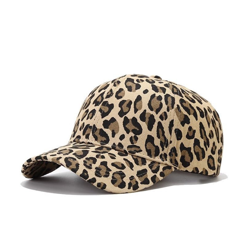 Wholesale Leopard print baseball cap peaked cap sun hat